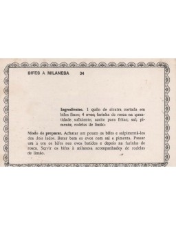 FICHARIO ANTIGO DE RECEITAS 033 E 034