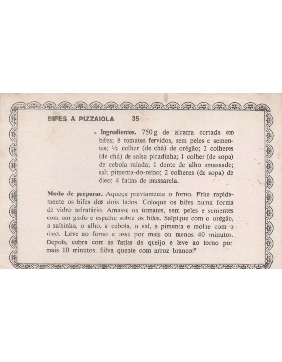 FICHARIO ANTIGO DE RECEITAS 035 E 036