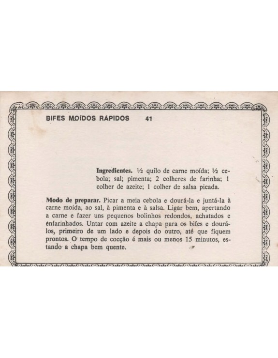 FICHARIO ANTIGO DE RECEITAS 041 E 042
