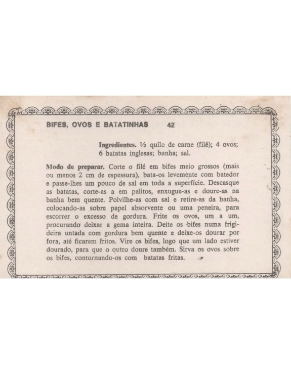 FICHARIO ANTIGO DE RECEITAS 041 E 042