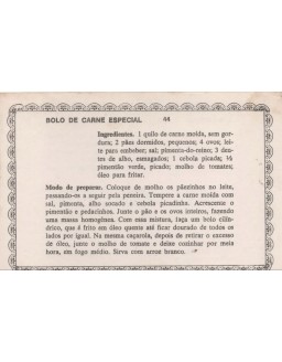 FICHARIO ANTIGO DE RECEITAS 043 E 044