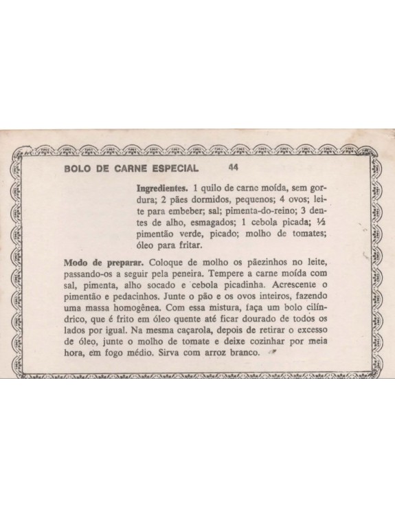 FICHARIO ANTIGO DE RECEITAS 043 E 044