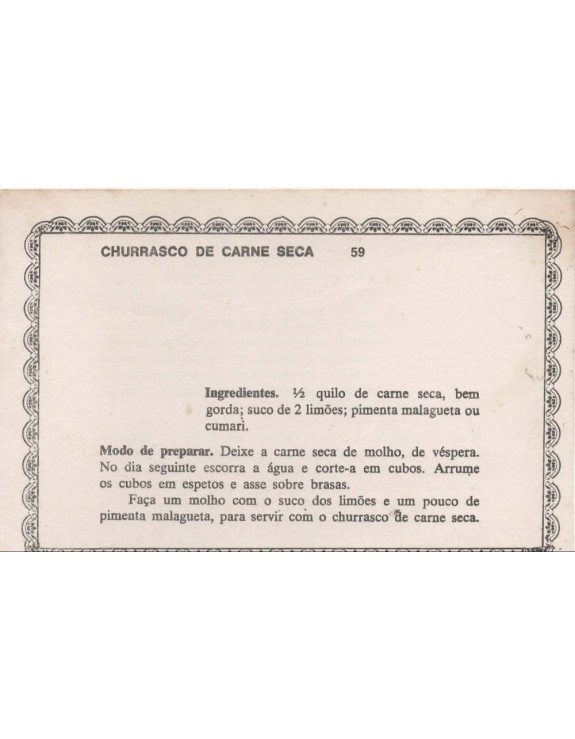 FICHARIO ANTIGO DE RECEITAS 059 E 060