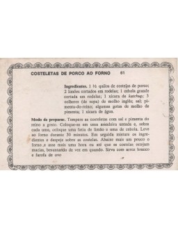 FICHARIO ANTIGO DE RECEITAS 061 E062