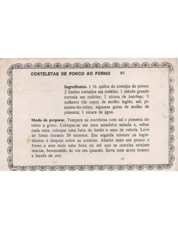 FICHARIO ANTIGO DE RECEITAS 061 E062
