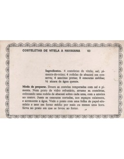 FICHARIO ANTIGO DE RECEITAS 063 E 064
