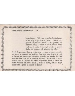 FICHARIO ANTIGO DE RECEITAS 065 E 066