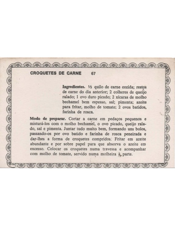 FICHARIO ANTIGO DE RECEITAS 067 E 68