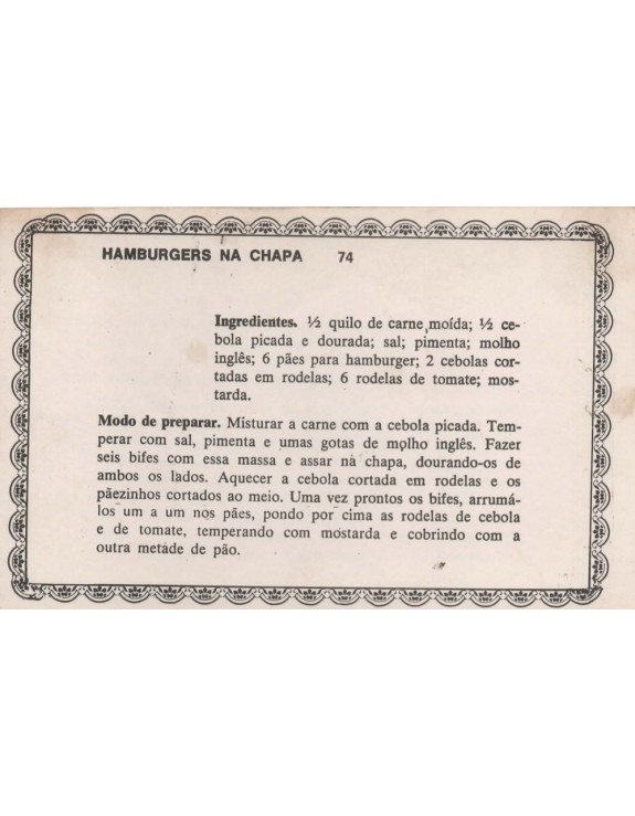 FICHARIO ANTIGO DE RECEITAS 073 E 074