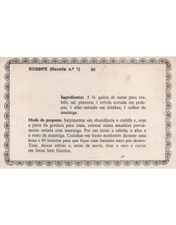 FICHARIO ANTIGO DE RECEITAS 079 E 080