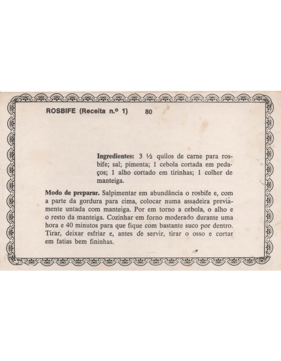 FICHARIO ANTIGO DE RECEITAS 079 E 080