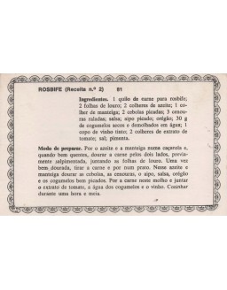 FICHARIO ANTIGO DE RECEITAS 081 E 082