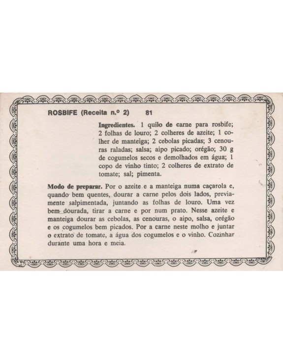 FICHARIO ANTIGO DE RECEITAS 081 E 082
