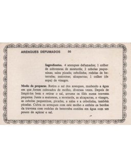 FICHARIO ANTIGO DE RECEITAS 085 E 086
