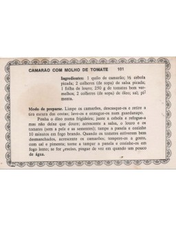FICHARIO ANTIGO DE RECEITAS 101 E 102