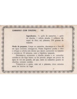 FICHARIO ANTIGO DE RECEITAS 101 E 102
