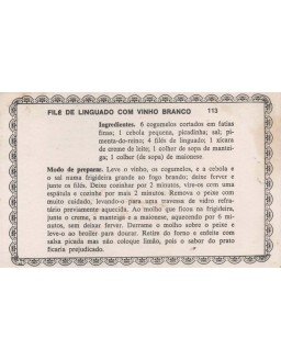FICHARIO ANTIGO DE RECEITAS 113 E 114