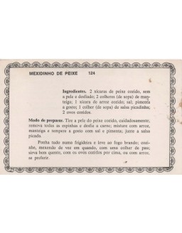 FICHARIO ANTIGO DE RECEITAS 123 E 124