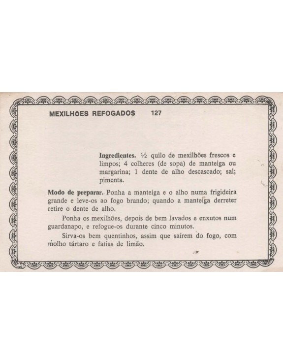 FICHARIO ANTIGO DE RECEITAS 127 E 128