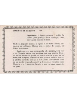 FICHARIO ANTIGO DE RECEITAS 129 E 130