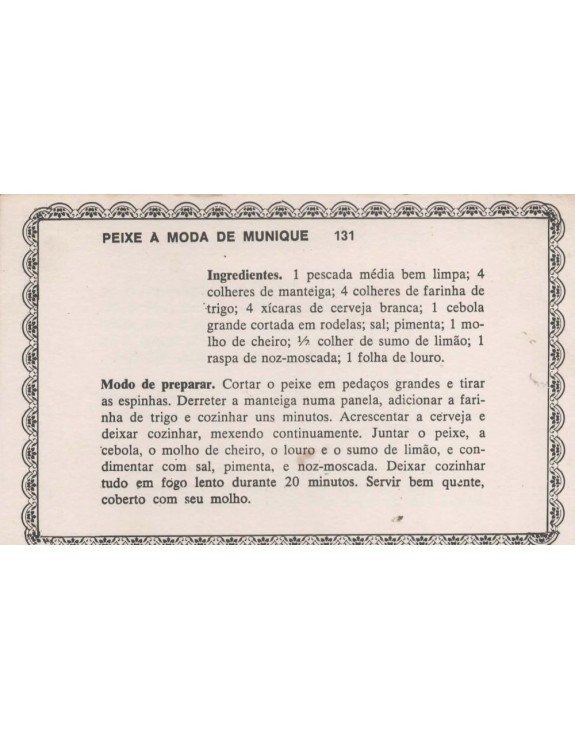 FICHARIO ANTIGO DE RECEITAS 131 E 132