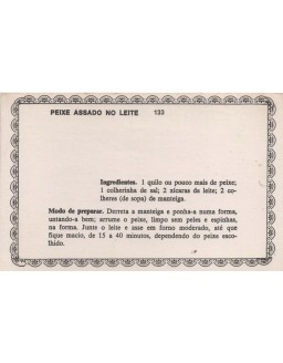 FICHARIO ANTIGO DE RECEITAS 133 E 134