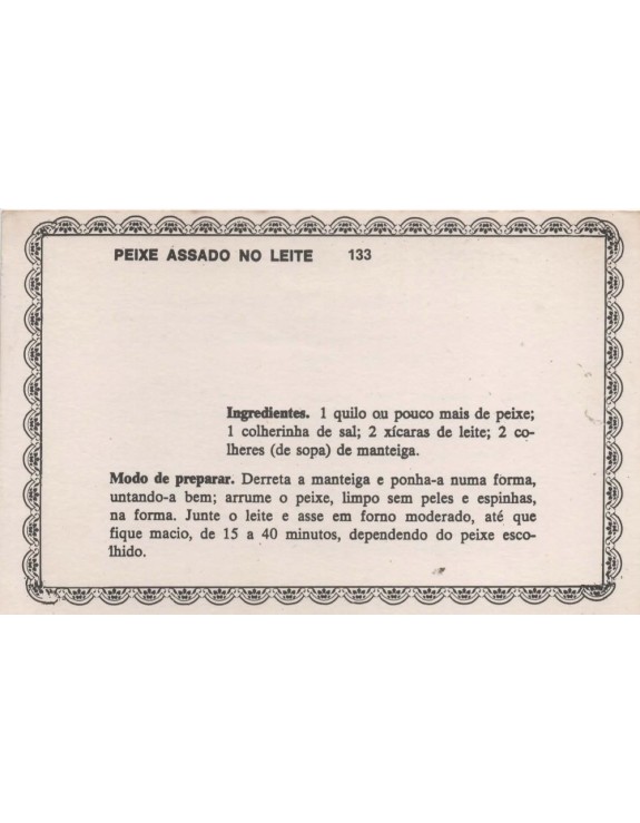FICHARIO ANTIGO DE RECEITAS 133 E 134