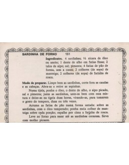 FICHARIO ANTIGO DE RECEITAS 151 E 152