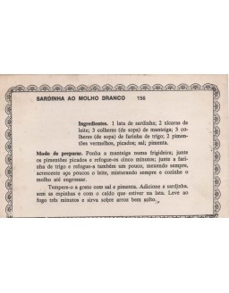 FICHARIO ANTIGO DE RECEITAS 155 E 156
