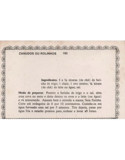FICHARIO ANTIGO DE RECEITAS 159 E 160