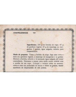 FICHARIO ANTIGO DE RECEITAS 161 E 162