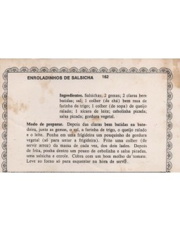 FICHARIO ANTIGO DE RECEITAS 161 E 162