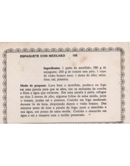 FICHARIO ANTIGO DE RECEITAS 167 E 168