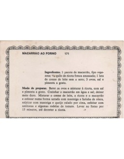 FICHARIO ANTIGO DE RECEITAS 171 E 172