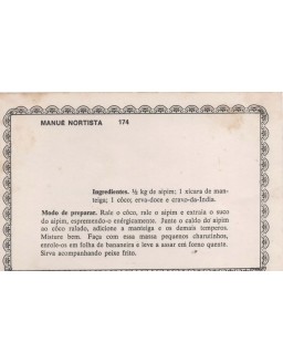 FICHARIO ANTIGO DE RECEITAS 173 E 174