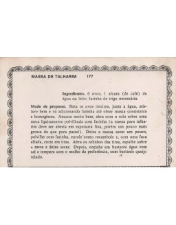 FICHARIO ANTIGO DE RECEITAS 177 E 178
