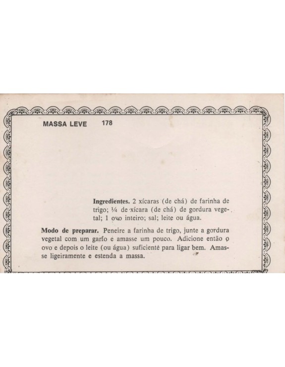 FICHARIO ANTIGO DE RECEITAS 177 E 178