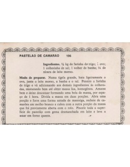 FICHARIO ANTIGO DE RECEITAS 195 E 196