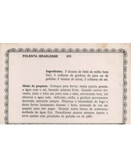 FICHARIO ANTIGO DE RECEITAS 205 E 206