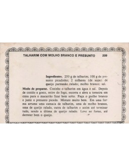 FICHARIO ANTIGO DE RECEITAS 209 E 210