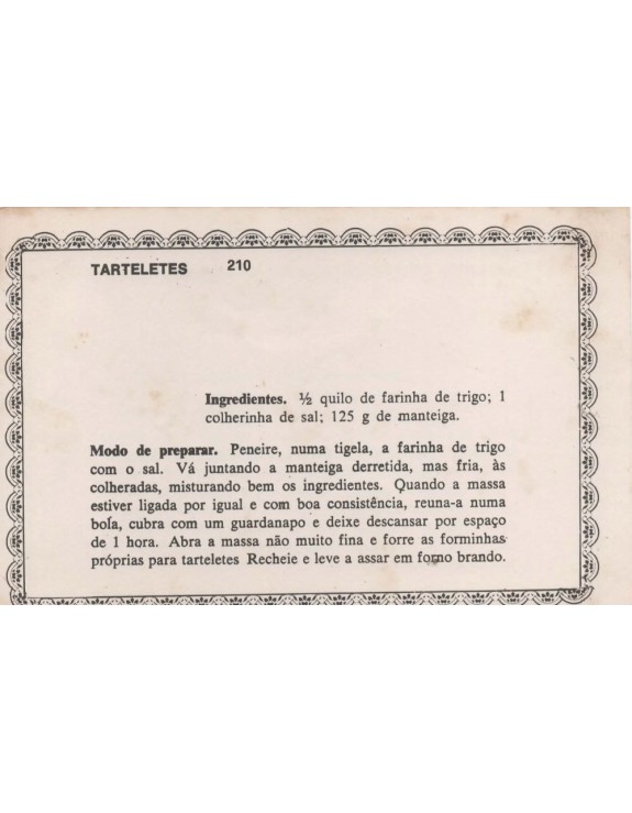 FICHARIO ANTIGO DE RECEITAS 209 E 210