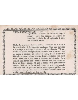 FICHARIO ANTIGO DE RECEITAS 211 E 212 