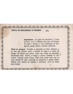 FICHARIO ANTIGO DE RECEITAS 213 e 214