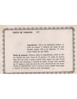 FICHARIO ANTIGO DE RECEITAS 217 E 218