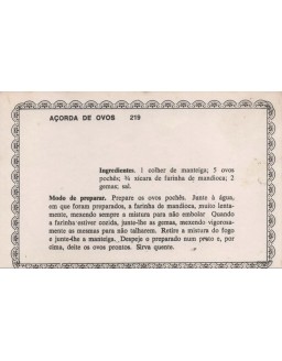 FICHARIO ANTIGO DE RECEITAS 219 E 220