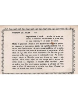 FICHARIO ANTIGO DE RECEITAS 221 E 222