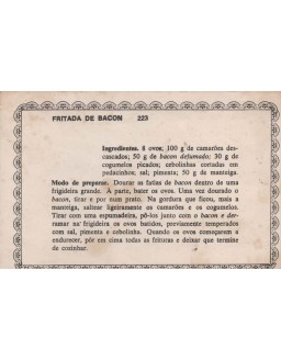 FICHARIO ANTIGO DE RECEITAS 223 E 224