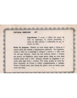 FICHARIO ANTIGO DE RECEITAS 227 E 228