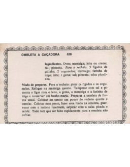FICHARIO ANTIGO DE RECEITAS 229 E 230