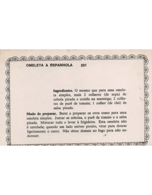 FICHARIO ANTIGO DE RECEITAS 231 E 232